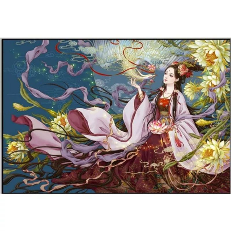 Tranh thêu chữ thập Nàng Tiên A294(100x75cm)