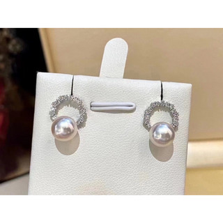 Bông tai ngọc trai vintage madame hien pearls mạ bạc 925 đính ngọc trai phong cách hàn quốc