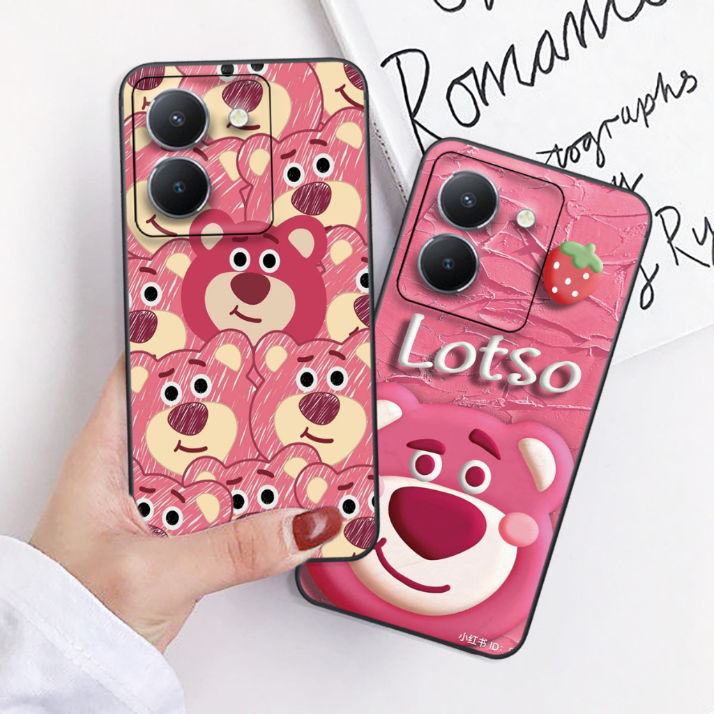 Ốp lưng Vivo Y36 / Vivo Y78 / VIVO Y78 5G GẤU DÂU LOTSO rẻ đẹp thể thao/ốp giá rẻ