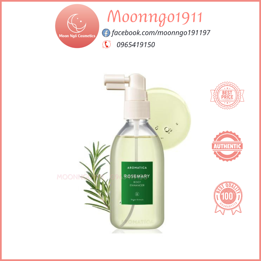 Xịt dưỡng tóc, kích thích mọc tóc AROMATICA Rosemary Root Enhancer 100ml