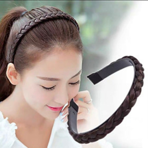 Cài tóc kiểu tóc giả thắt bím thời trang