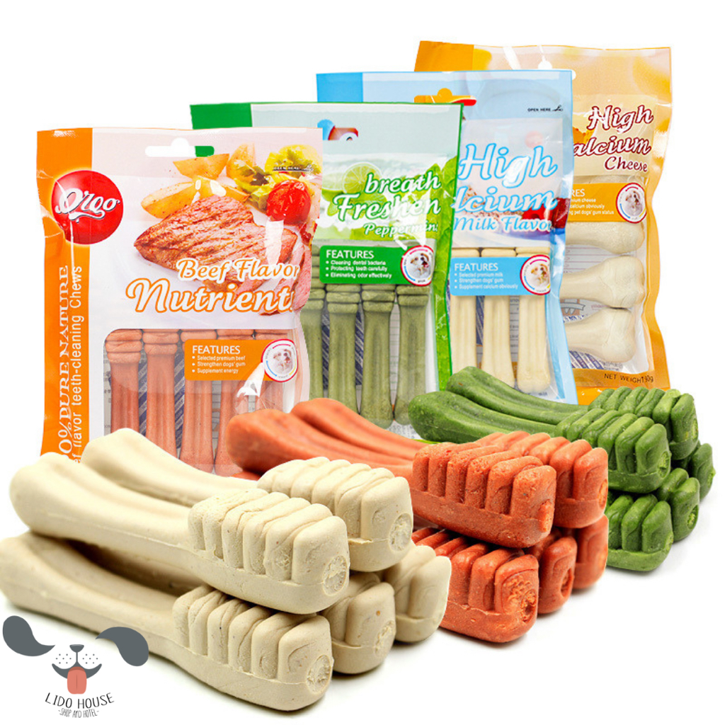 Xương Orgo làm sạch răng cho Chó túi 90g – Bánh thưởng gặm cho chó - Lido House Shop & Hotel