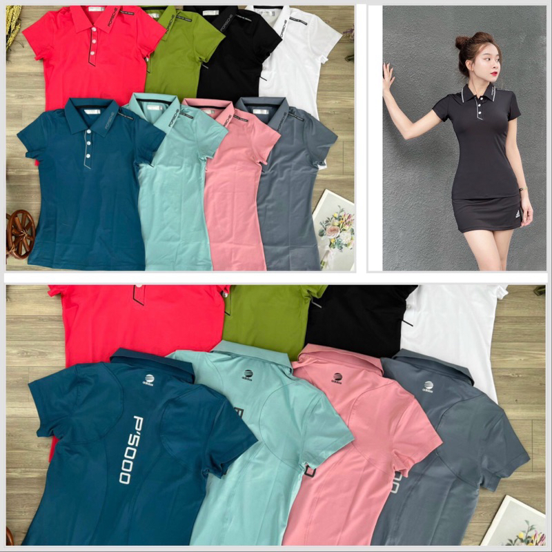 Áo cổ golf, tennis thể thao ,phom ôm lên dáng xinh