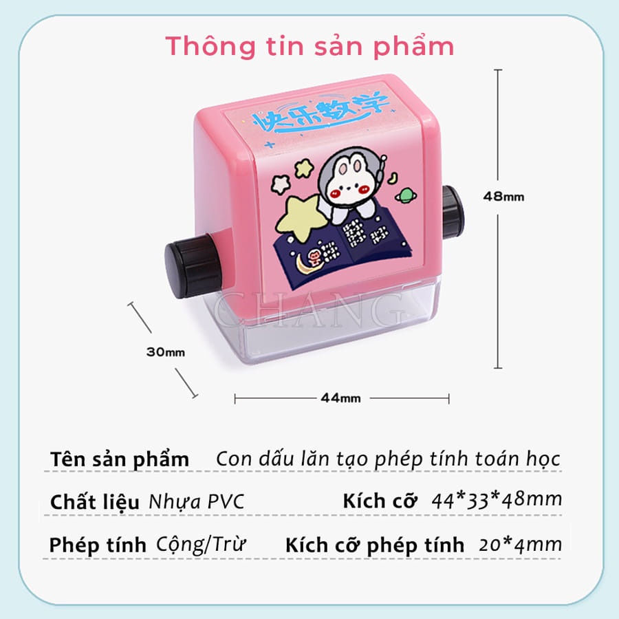Máy Tạo Phép Tính 2 in 1 Cộng Trừ mini đơn giản ngẫu nhiên cho bé - Con lăn phép toán