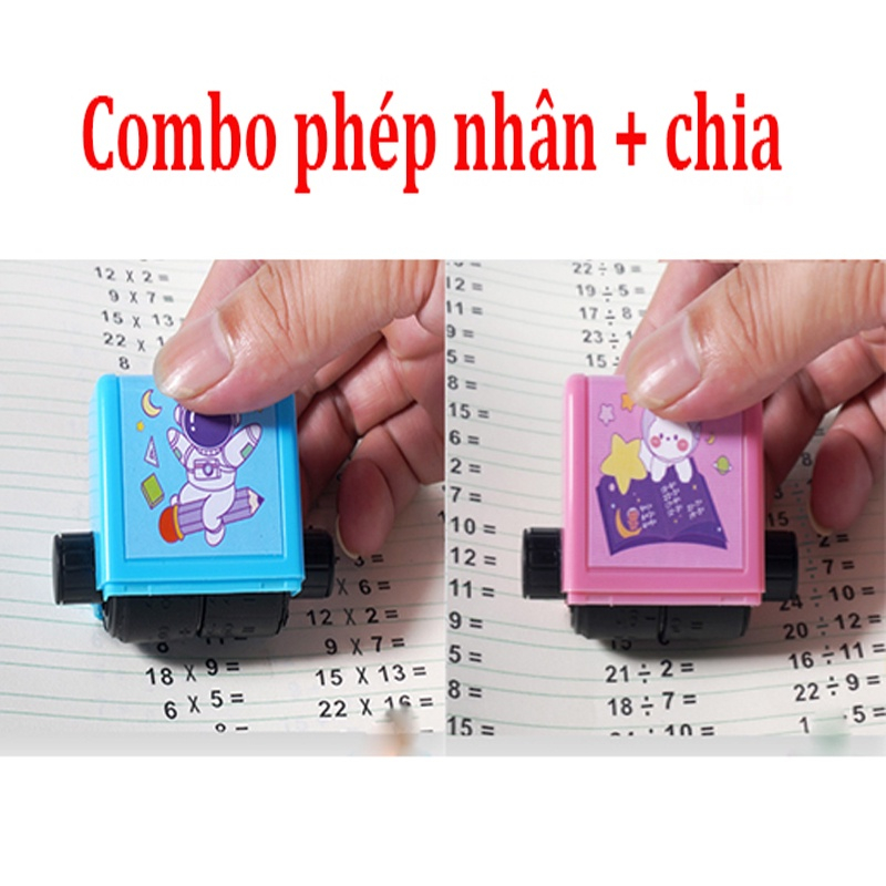 Máy Tạo Phép Tính 2 in 1 Cộng Trừ mini đơn giản ngẫu nhiên cho bé - Con lăn phép toán