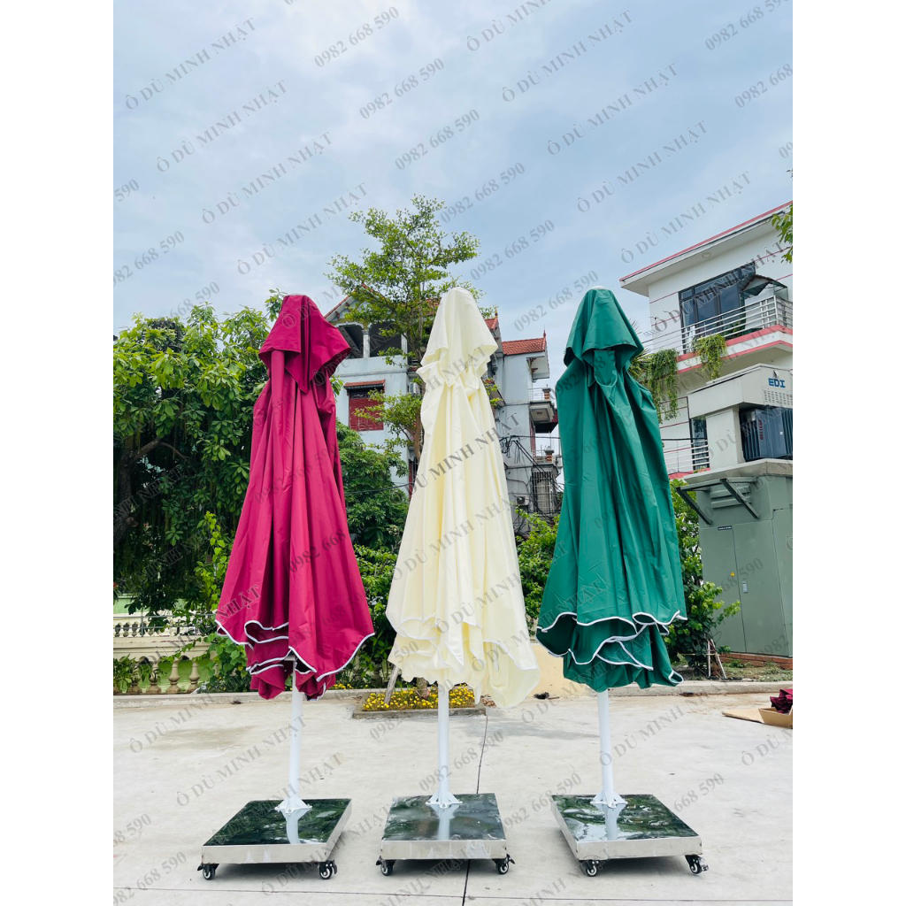 Ô dù che nắng lệch tâm vuông 2,5x2,5m