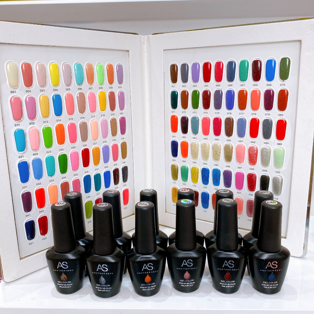 Sơn gel As 120 màu chuẩn hàng chọn chi tiết phía dưới 001 ĐẾN 050