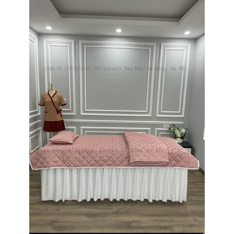 Tấm phủ cotton poli chần bông kích thước 110x220