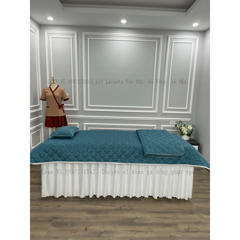 Tấm phủ cotton poli chần bông kích thước 110x220