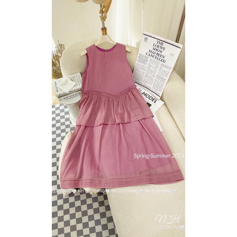 Váy babydoll tiểu thư dáng dài hàng NEW thiết kế cao cấp