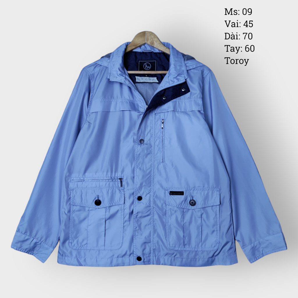 Áo khoác gió secondhand - Windbreaker jacket 2nd  - loại 1