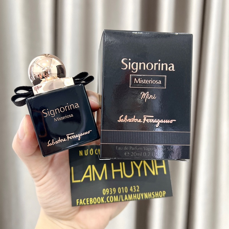 Nước hoa mini SIGNORINA MISTERIOSA đen 5ml - 20ml