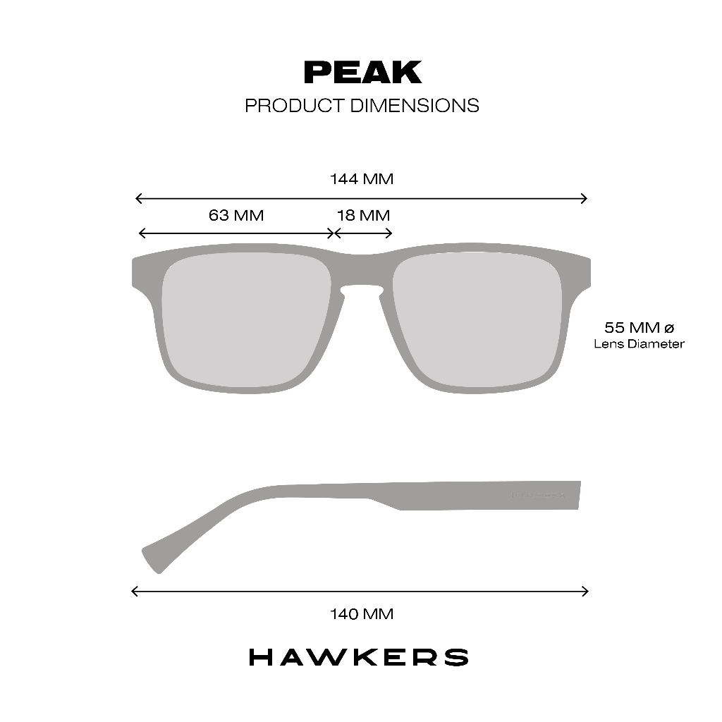 Kính Mát Hawkers Gọng Kim Loại Màu Đen / Nâu Khói Chống Tia Uv400 Thời Trang Cho Nam Và Nữ Hpem21Bmm0