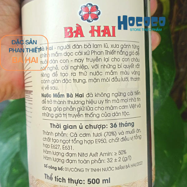 Nước mắm lú phan thiết chai thủy tinh 500ml - HCM