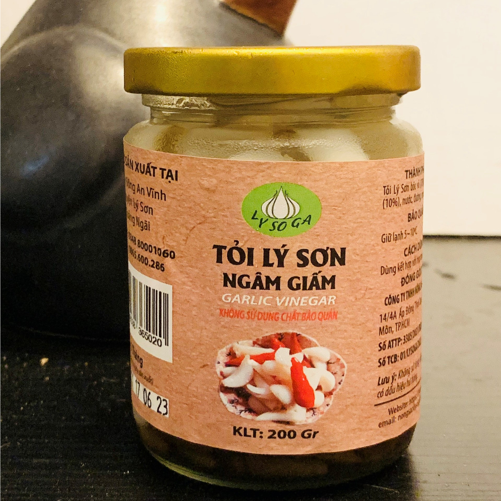 Lý Sơn - tỏi ngâm giấm dùng liền - Cô Hai Lý Sơn