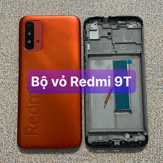 Bộ vỏ Redmi 9T ,kèm khay sim,phím âm lượng,kính camera