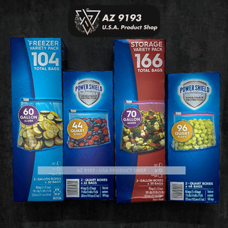 Túi zip đựng thực phẩm ZIPLOC hàng mỹ, túi có độ bền cao, sử dụng được nhiều lần Az9193