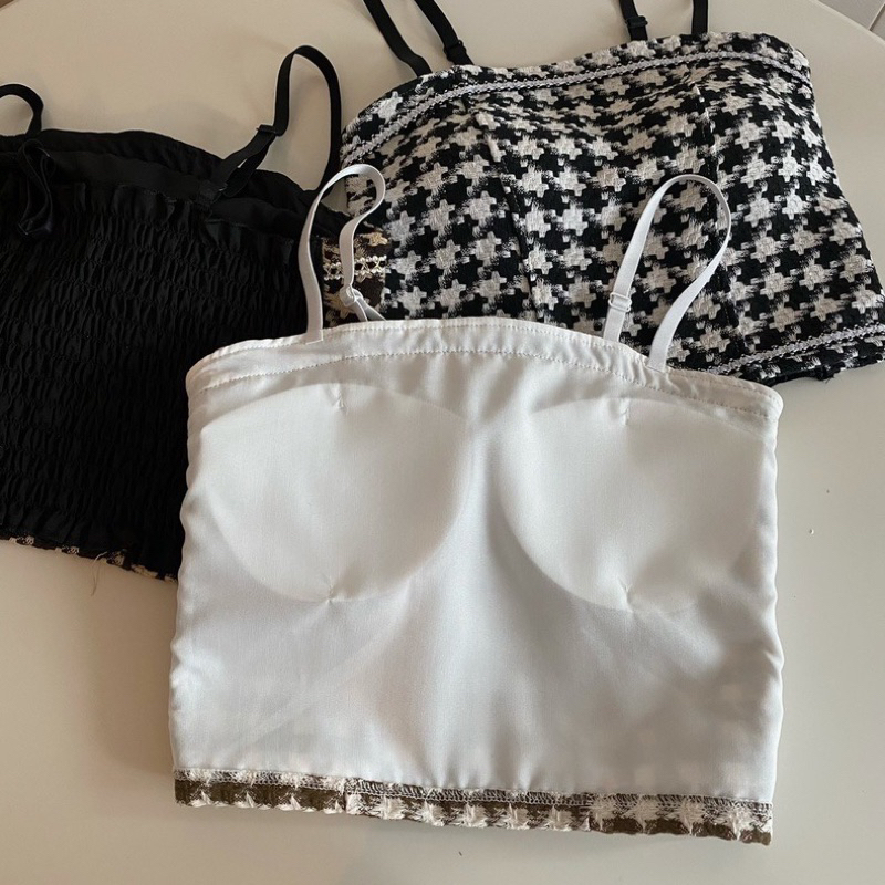 Áo hai dây sọc caro DA609