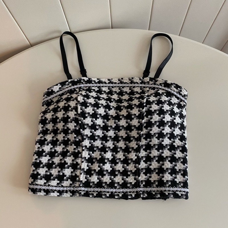 Áo hai dây sọc caro DA609