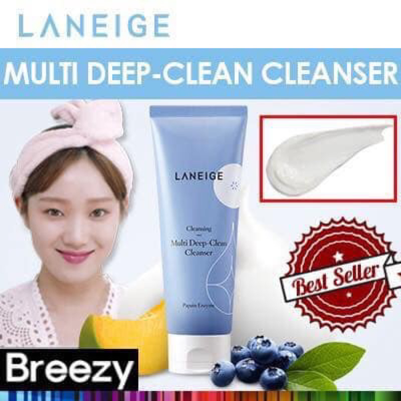 [Mini 20ml] Sữa rửa mặt làm sạch sâu đa chức năng Laneige Multi Deep Clean Cleanser