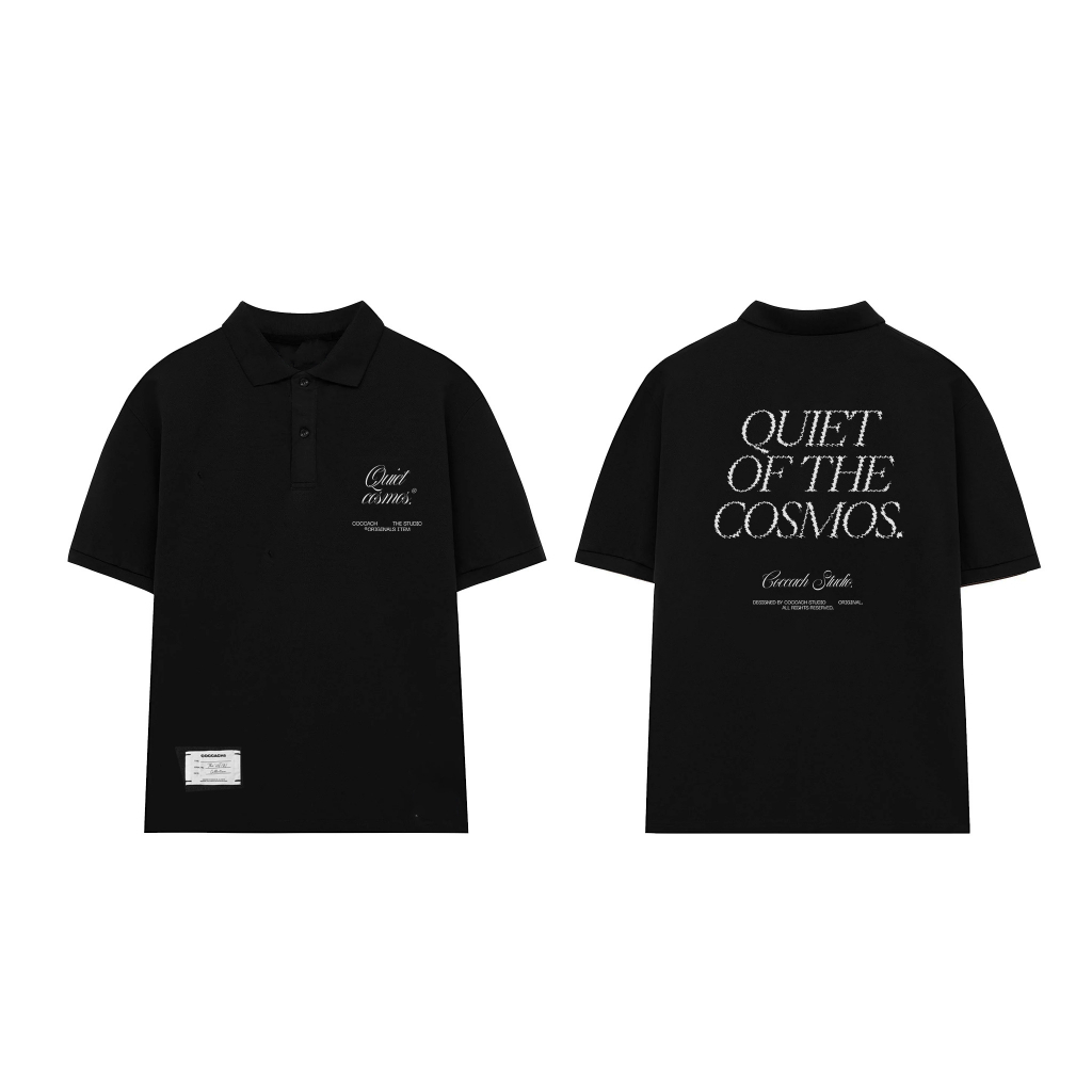 ÁO POLO 'QUIET OF THE COSMOS' form oversize unisex CCS146 by COCCACH