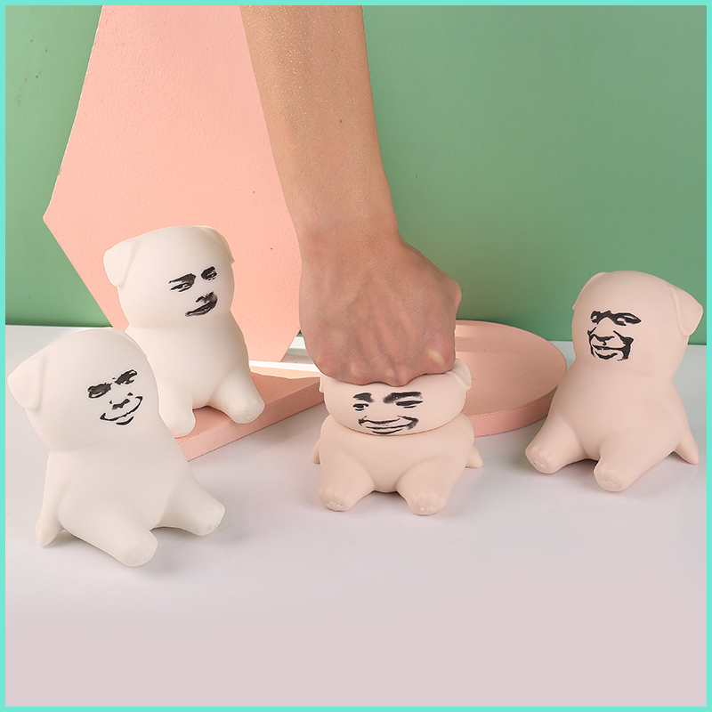 Đồ Chơi Cát Xả Stress, Xả Giận Gương Mặt Emoji Troll, Đồ Chơi Nắn Bóp Đàn Hồi