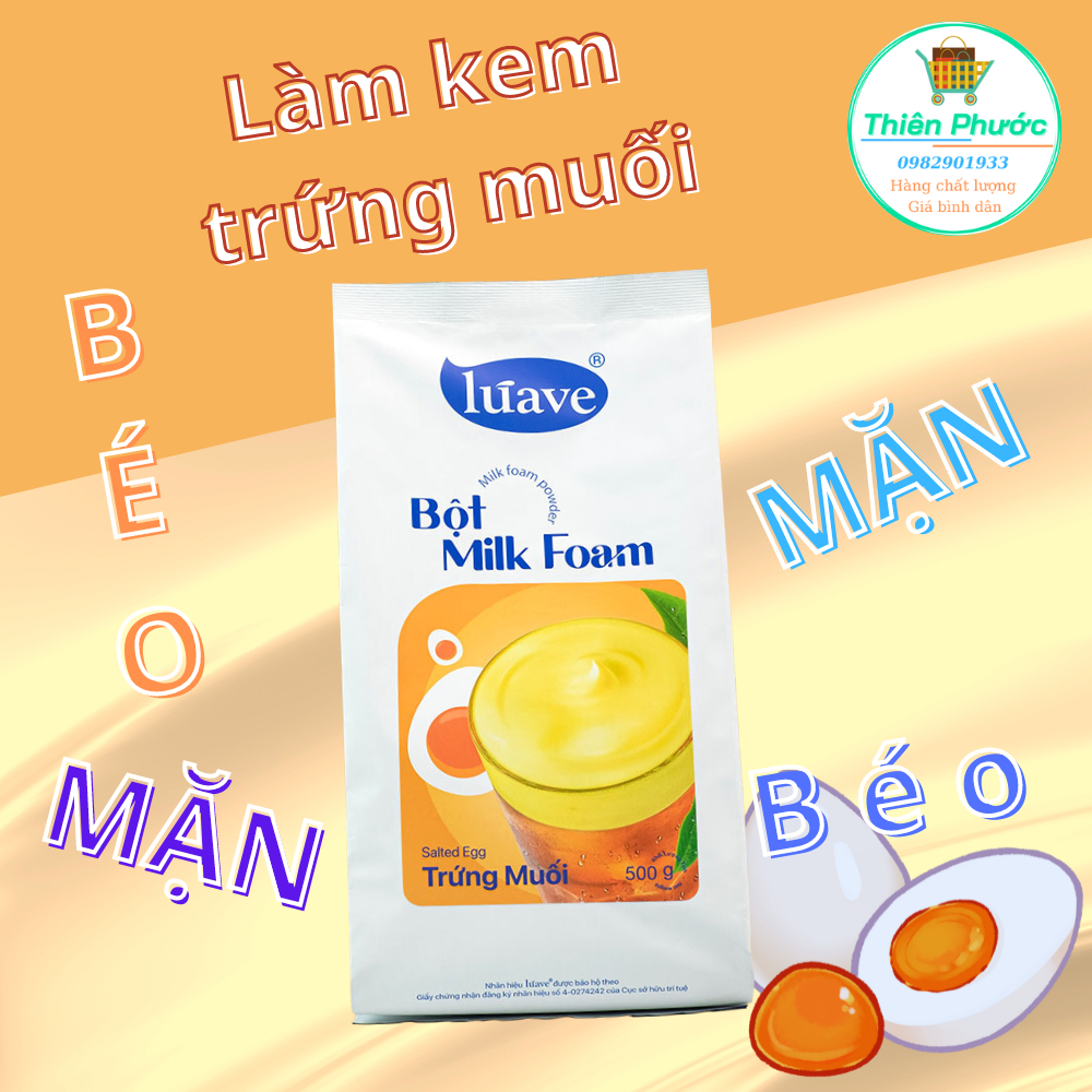 Bột kem trứng muối/ kem phô mai/ kem machiato 500g