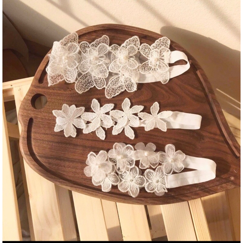 Băng đô tuban nơ ren cho bé gái