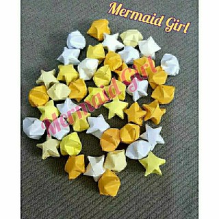 Set 100 sao giấy gấp sẵn màu gradient