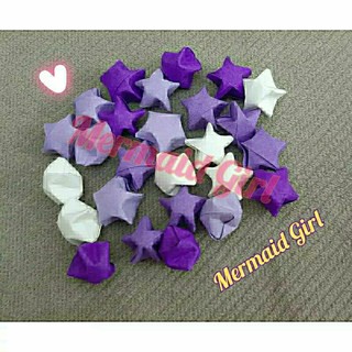Set 100 sao giấy gấp sẵn màu gradient