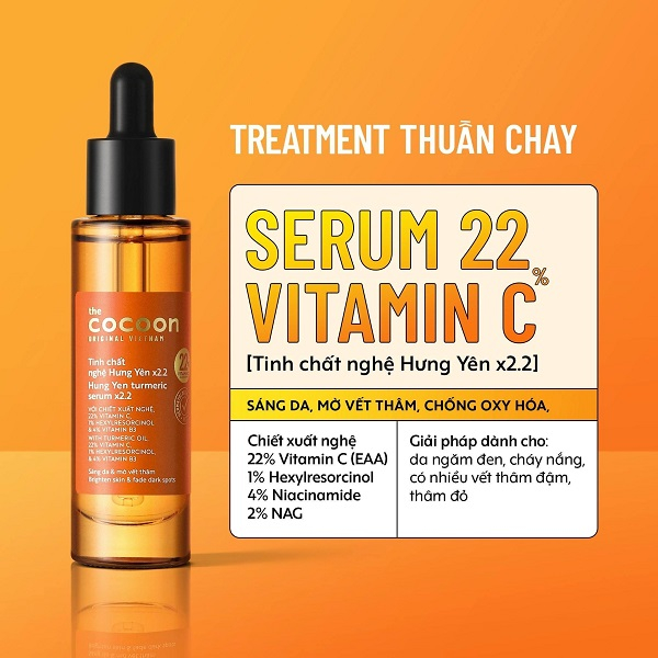 Tinh Chất Nghệ Hưng Yên Cocoon Hung Yen Turmeric Serum 5ml