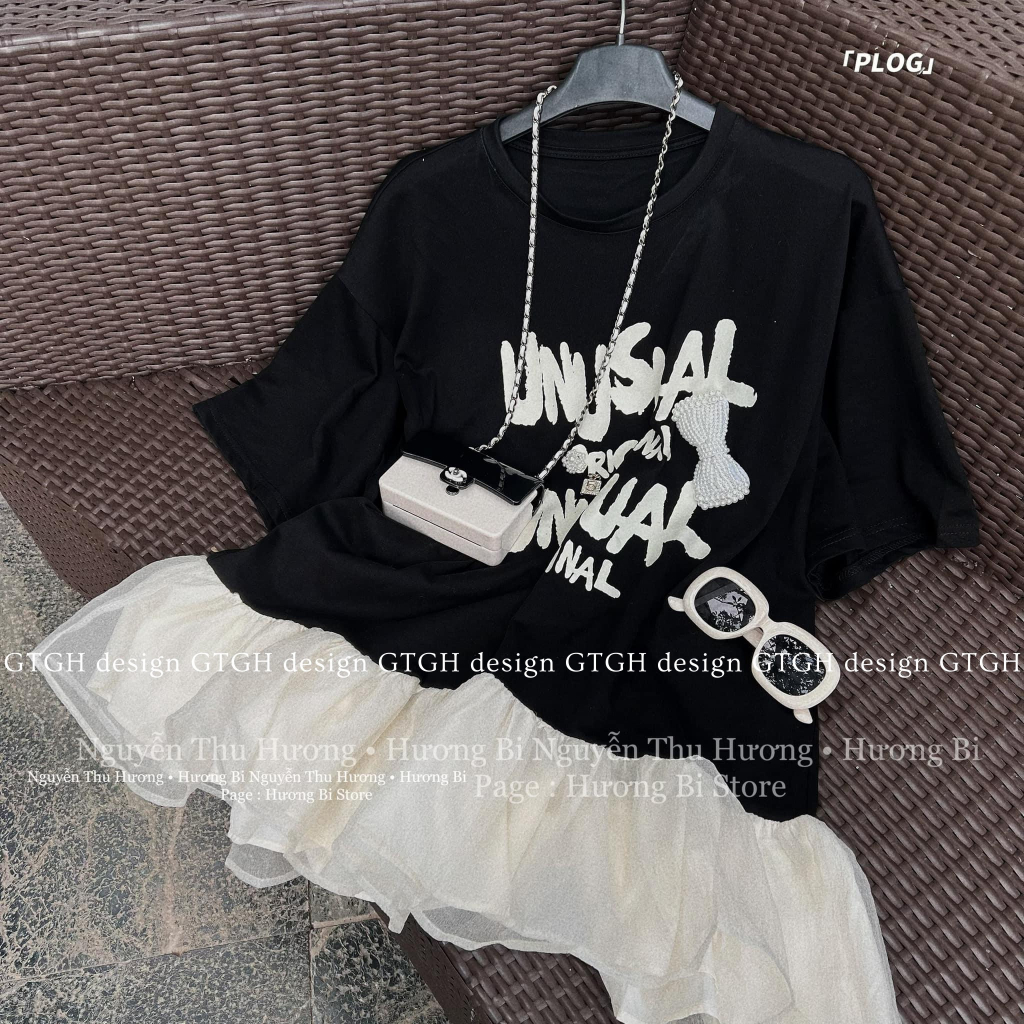 Váy Suông Chữ Phối Tơ