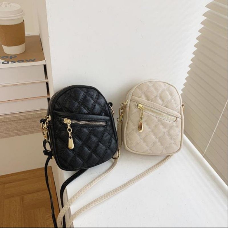 Túi đeo chéo NỮ điện thoại di động nổi tiếng hình thoi thời trang đeo vai thời trang Hàn Quốc