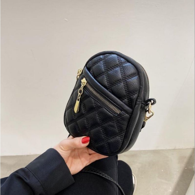 Túi đeo chéo NỮ điện thoại di động nổi tiếng hình thoi thời trang đeo vai thời trang Hàn Quốc