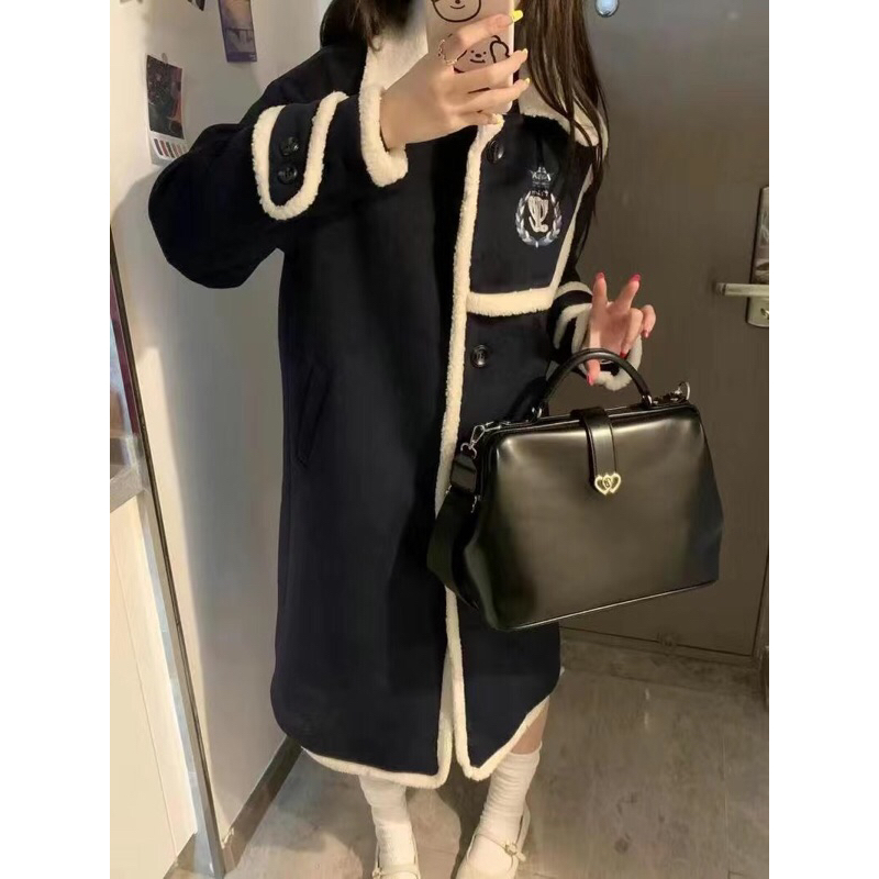 Balo da hoạ tiết hình tim có tay xách FOOTMADE