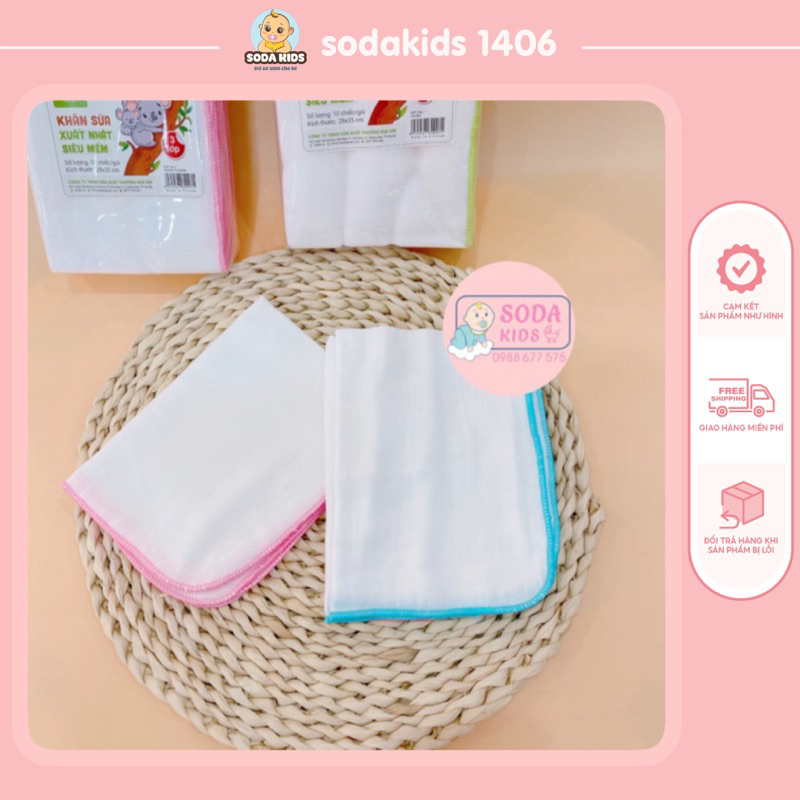 KHĂN SỮA MIPBI COTTON 100%