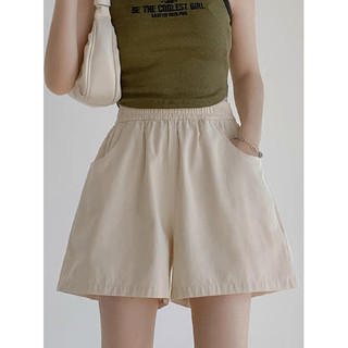 Quần short kaki mềm cạp chun