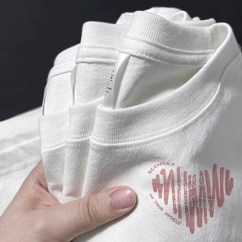 Áo phông trắng Unisex in hình ngộ nghĩnh - Myndi_clothes - Áo thun basic dễ phối đồ chất vải cotton thoáng mát