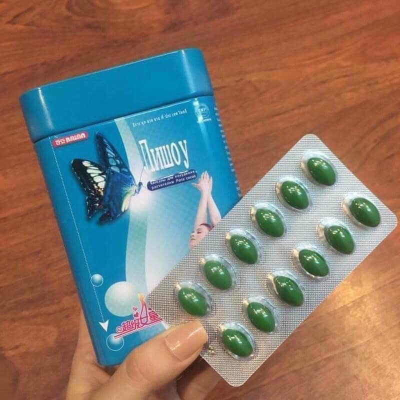 Viên uống giảm cân-lisshou- hộp thiếc-hàng chính hãng