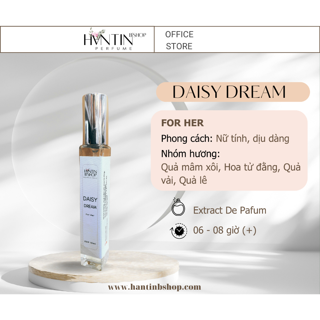 Nước Hoa Nữ HantinB’shop - Extrait De Pafum Sành Điệu Sang Trọng Lưu Hương 8-12 Tiếng 10ML