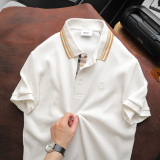 Áo Polo Nam Burberry viền cổ LONDON ENGLAND Form Regular Giấu Bụng Mắt Cá Mập Mát Hàng Xuất Xịn 5 Màu Cao Cấp DV