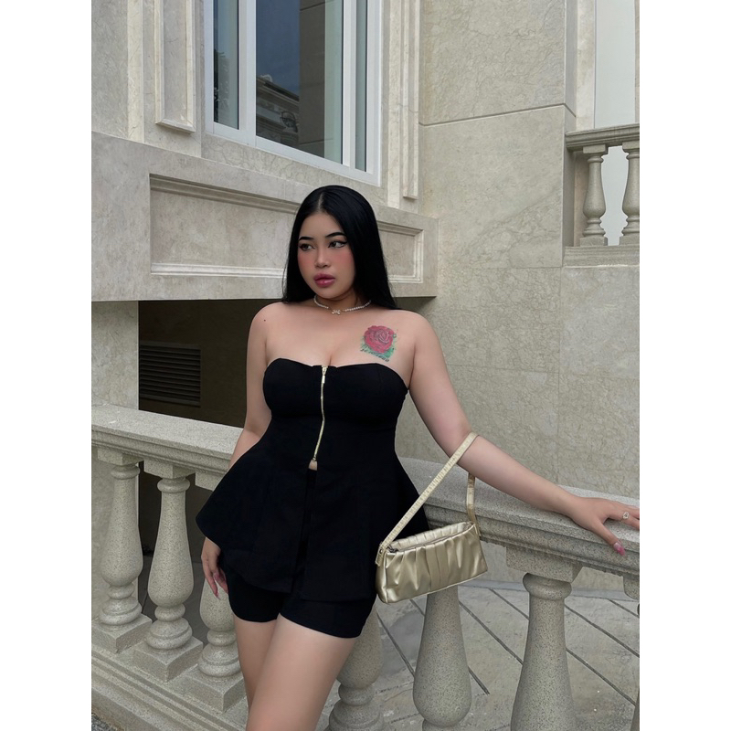 Set Áo Peplum Dây Kéo Kim Loại BIGSIZE (L-3XL) - SET3 (Rinnie Chubby House)