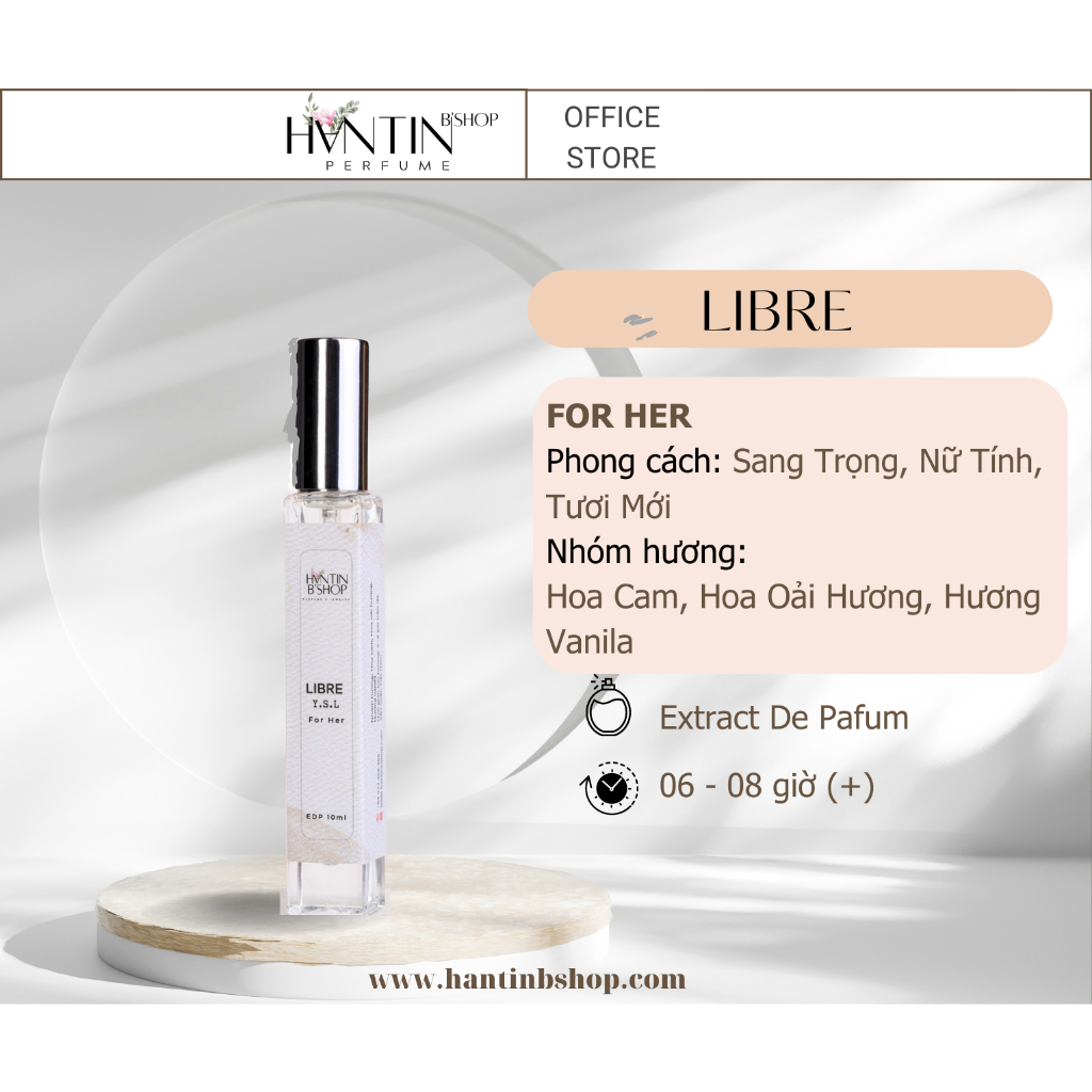 Nước Hoa Nữ HantinB’shop - Extrait De Pafum Sành Điệu Sang Trọng Lưu Hương 8-12 Tiếng 10ML
