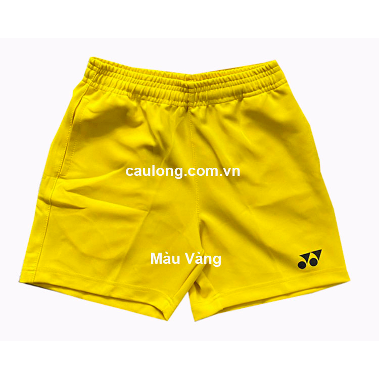 Quần Short Cầu Lông Nữ Yonex Logo Màu Vàng New