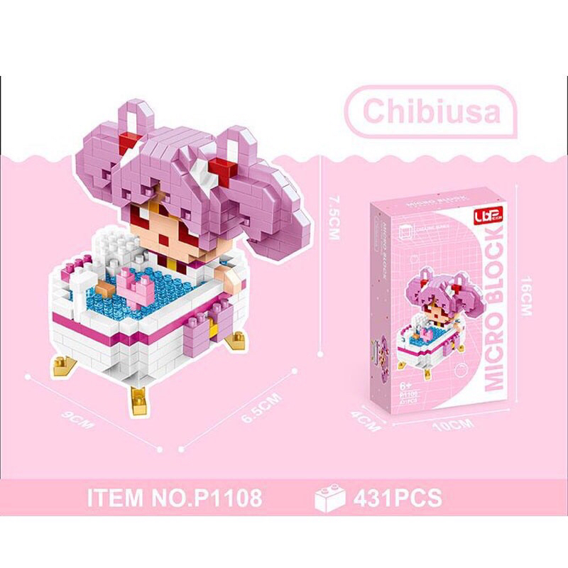 Đồ chơi lắp ráp mô hình Set Bồn Tắm 3D cực yêu nhiều nhân vật Doraemon Cinnamoroll Stich Totoro Yoshi