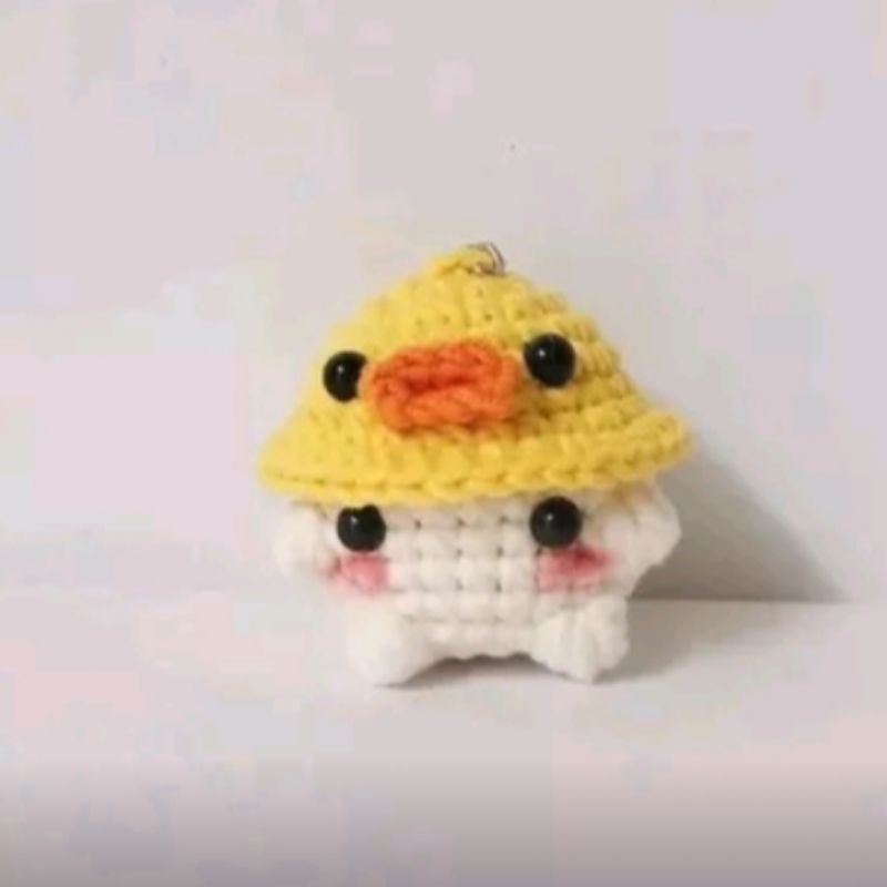 Móc khóa bé nấm cute bằng len