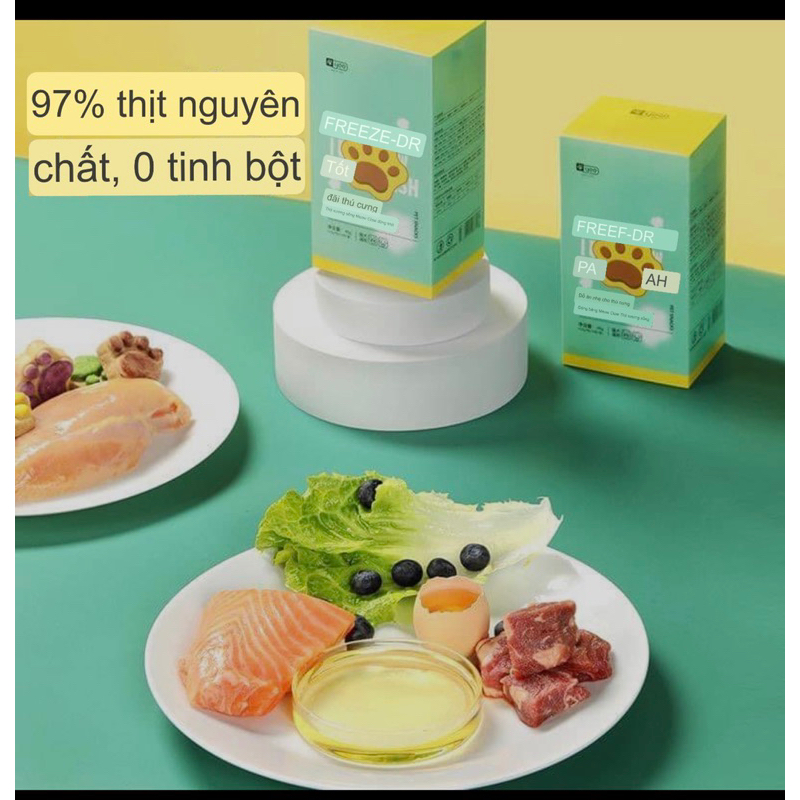 [ YEE ] Bánh thịt sấy hình chân mèo hãng YEE cho cún, mèo, hamster