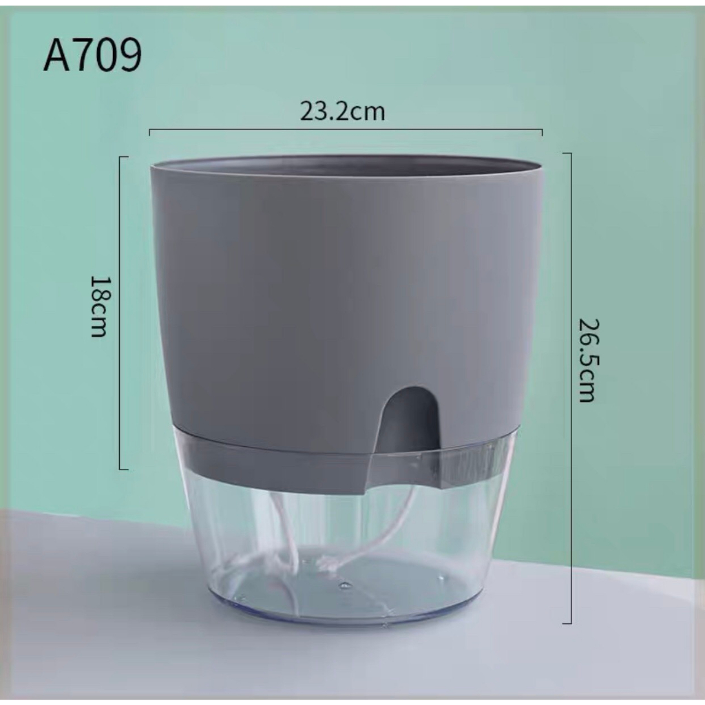 Chậu cây để bàn Oliz-A709.Chậu cây thông minh tự tưới nước cho cây