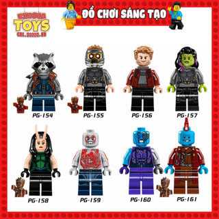 Xếp hình Minifigure Siêu anh hùng Vệ binh dải ngân hà Guardians Of The Galaxy - Đồ Chơi Lắp Ghép Sáng Tạo - POGO PG8044
