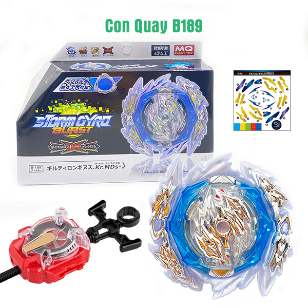 📌 Đồ Chơi Con Quay B189 Kèm Tay Quay | Con Quay BEYBLADE B189